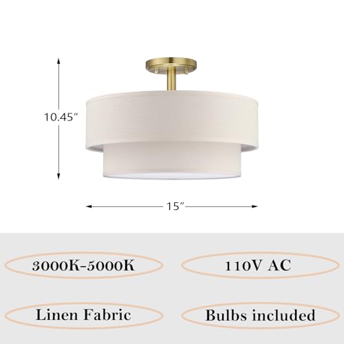 15 Inch LED 18W Adjustable 3000