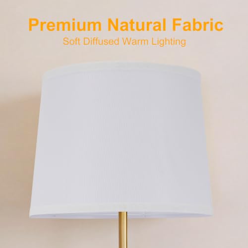 Empire Lamp Shades Set of 2 (White Linen)