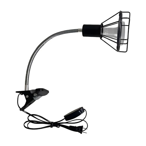 Reptile Heat Lamp Holder with Clamp