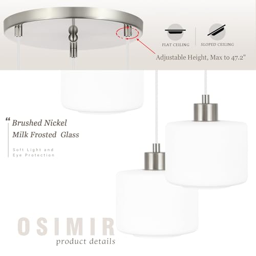 Brushed Nickel Dining Room Chandelier Light Fixture