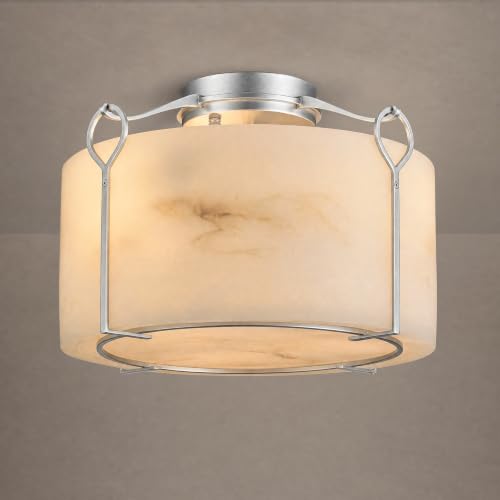 Silver Flush Mount Ceiling Light