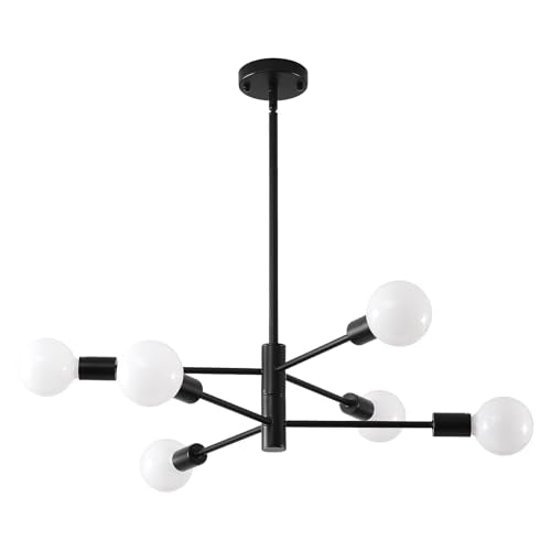 Black Sputnik Ceiling Light 6