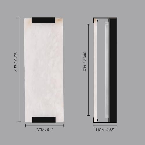 14.2 in Alabaster Wall Sconces