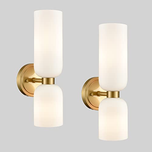 Gold Wall Sconces Set of Two 2 (2 count)