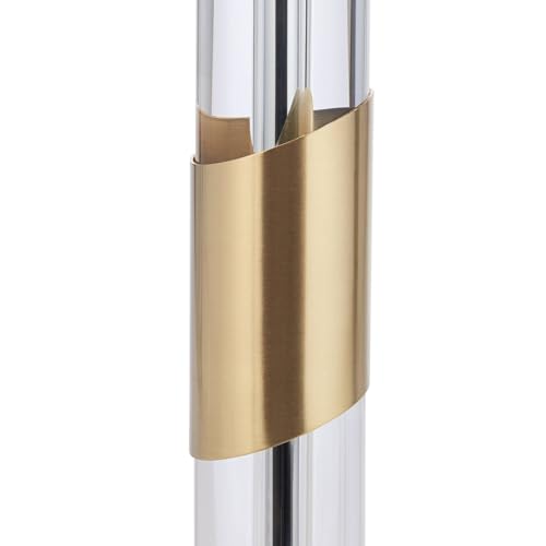 Alfred 30 1 2" Large Table Lamp Set of 2 Soft Brass Crystal Column (2 Count)