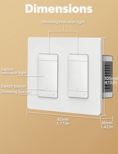3 Way Smart Star Ring Dimmer Switch (2 Count)