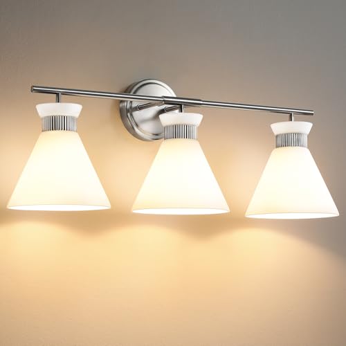 Nickel Bathroom Vanity Light Fixtures