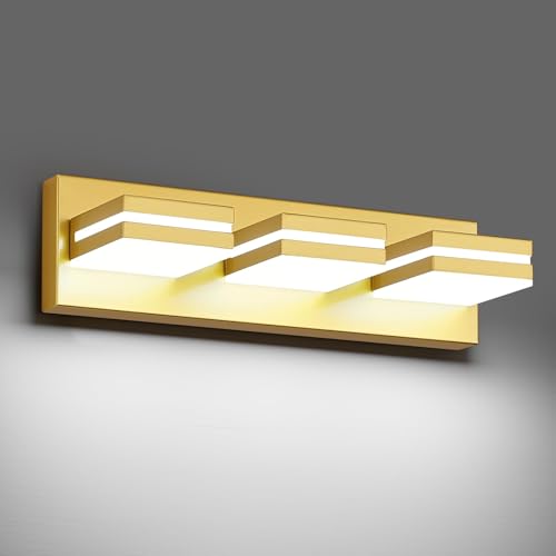 Modern LED Small Gold Acrylic Bathroom Lights Fixtures 3