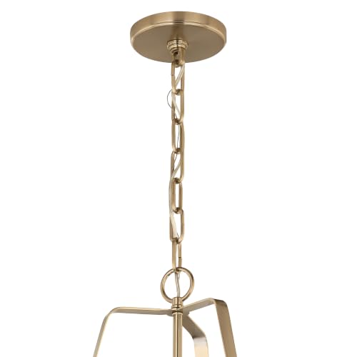 Etcher 18" 2 Light Updated Traditional Pendant with Satin Etched White Glass Diffuser in Greige and Champagne Bronze