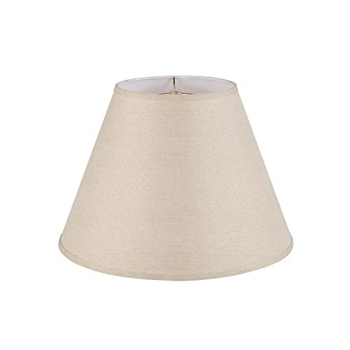 32092A Transitional Empire Shape Spider Construction Lamp Shade in Medium Brown