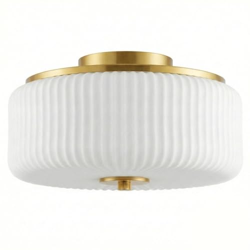 3 Light Gold Flush Mount Ceiling Light