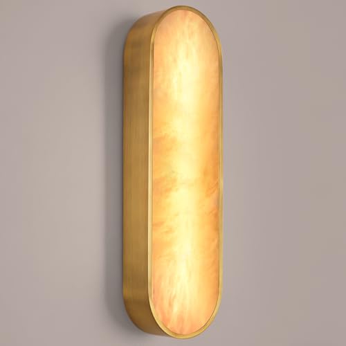 19.2in Alabaster Wall Sconce