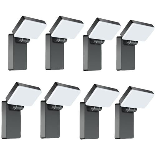 40W Modern Sleek Wall Light 3000LM 360° Rotatable Light Head 8Pack (8 Count)