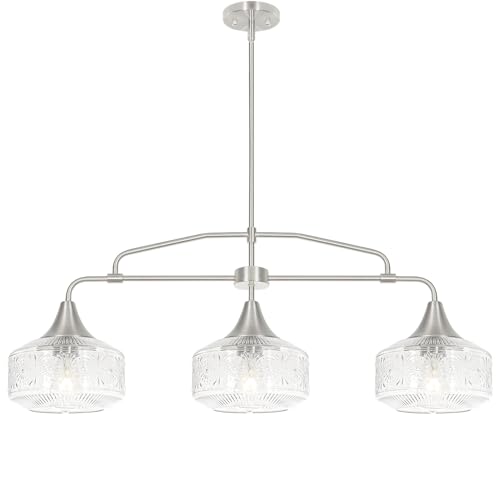 DSMJFU 3 Light Island Light for Kitchen Adjustable Kitchen Island Lighting