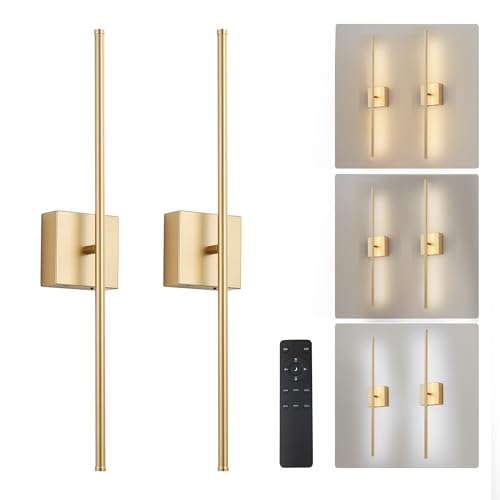 Rechargeable Wall Sconces Battery Operated Set of 2 (2 Count)
