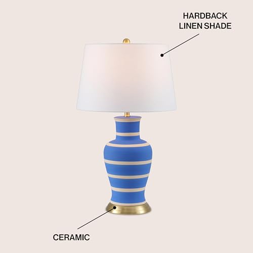 Julian Classic Ceramic Urn Metal LED Table Lamp 29"