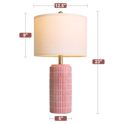 23" Ceramic Table Lamps for Living Room (2 Count)