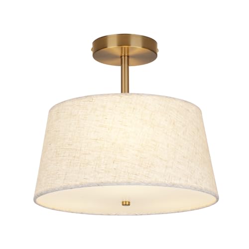 Cone Shaped Semi Flush Mount Modern Ceiling Light Fixture (3 Count)