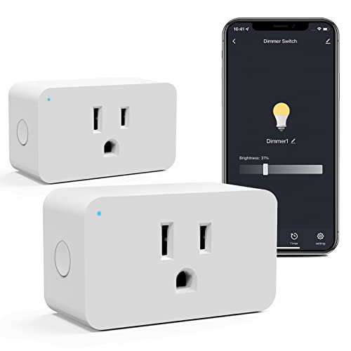 WiFi Smart Dimmable Plug 2 Pack (2 Count)