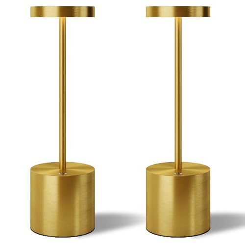 LED Cordless Table Lamps Set of 2