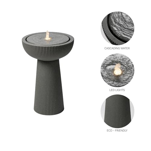 23.23" H Outdoor Water Fountain Made with Eco