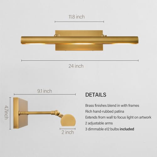 Brass Picture Lights for Wall