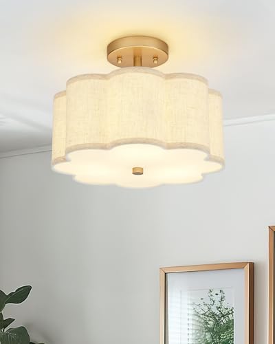 Gold Semi Flush Mount Ceiling Lights