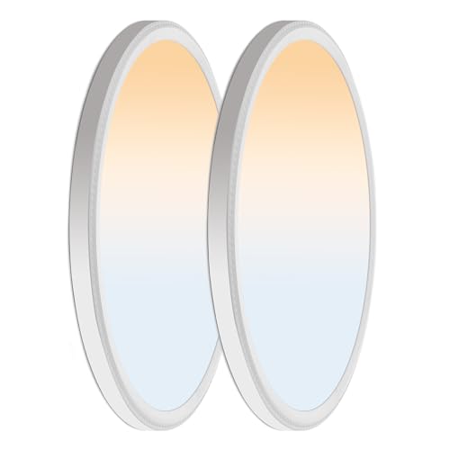 5CCT 3000k//3500k/4500k//5000k/6000k Selectable, Dimmable Led Flush Mount Ceiling Light, 20 Inch 5000LM Round Modern Flat Panel,Super Slim for Living Dining Kitchen Bedroom Room