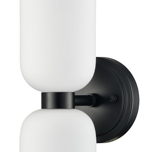 Black Wall Sconces Set of 2 Glass Vine Shades