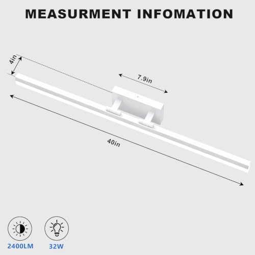 Modern Bathroom Vanity Light 40 inch