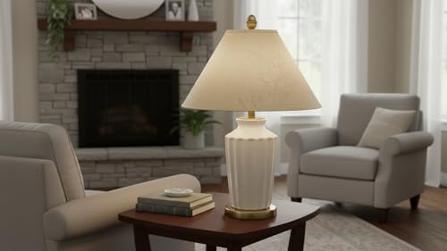 32209A Hardback Empire Spider Lamp Shade in Wheat Flaxen