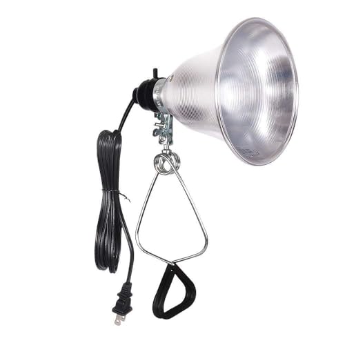 5.5 Inch Aluminum Clamp Lamp Light with Detachable Reflector up to 60 Watts E26 Socket
