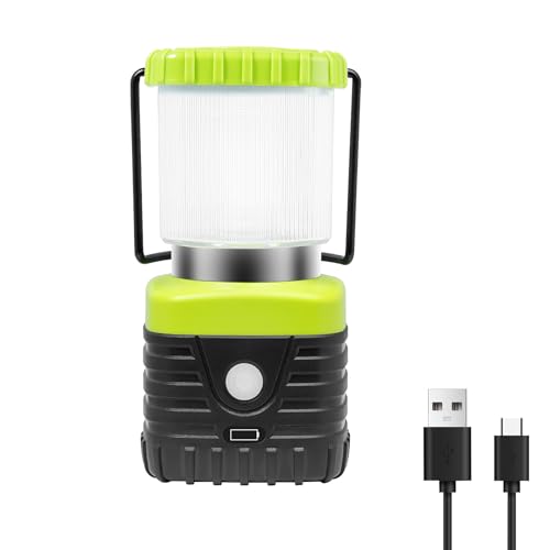 1PCS Warm LED Camping Lantern Rechargeable for Power Outages (16.8 Ounce)