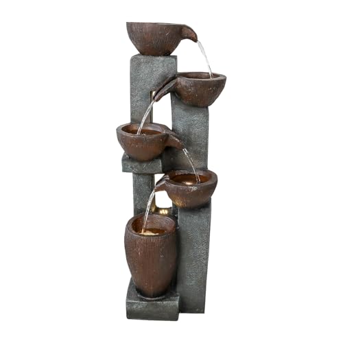 39” H Modern Outdoor Fountain