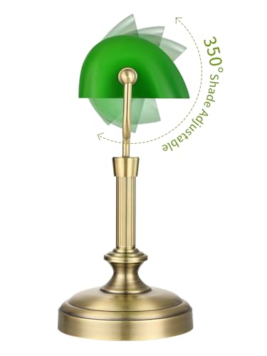 Vintage Banker Lamp