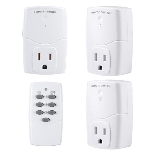Mini Wireless Remote Control Outlet Switch Power Plug in for Household Appliances