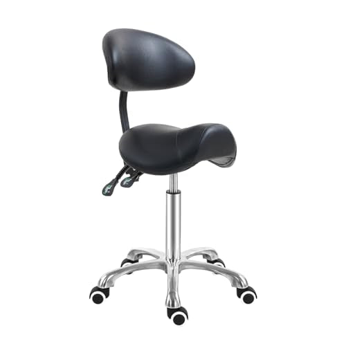 Saddle Stool Chair with Back Support