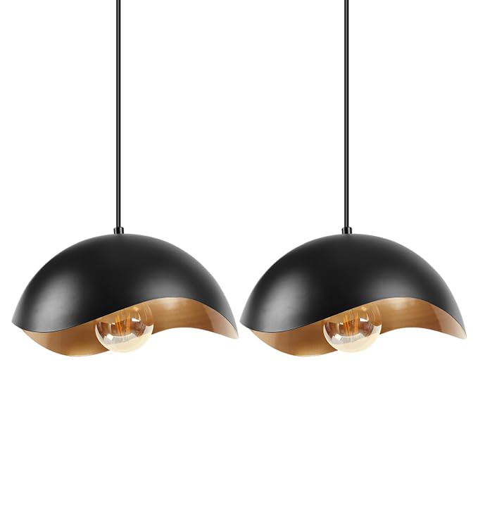 Modern Wave Pendant Light (2 Count)