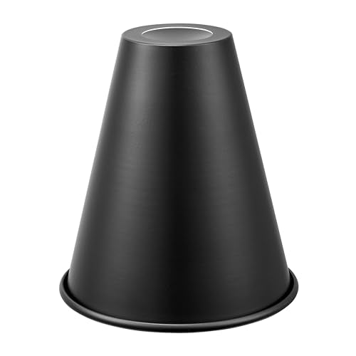 21603-11,Replacement Cone Metal Shade for Pendant Light,Matte Black,6"W x 6-1/2"H,Center Hole 1-5/8"