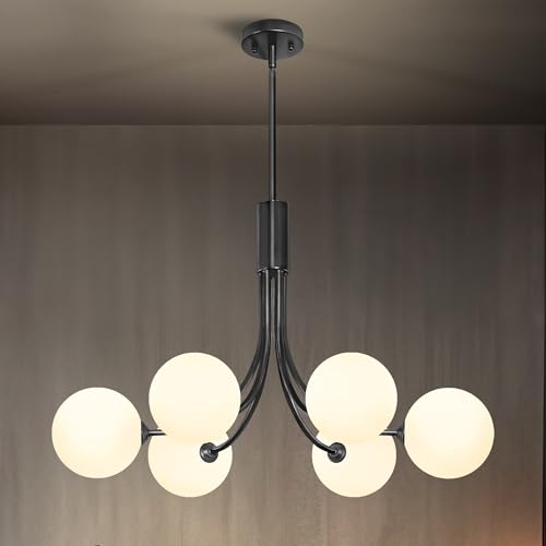 Sputnik Chandelier Mid Century Light Fixture Globe Chandeliers Dining Table