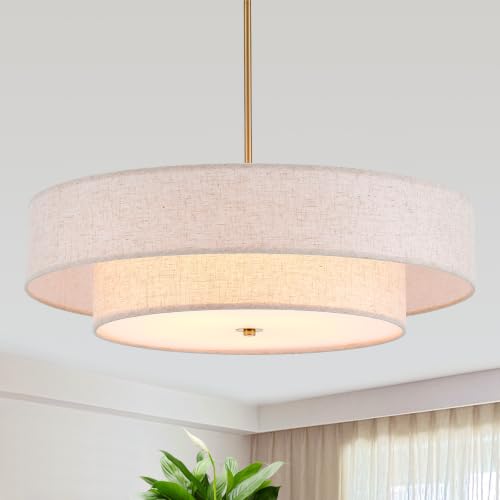 25.6" Large Drum Chandelier
