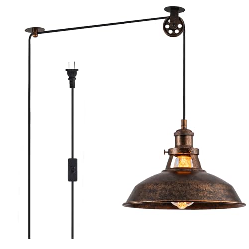 Plug in Pendant Light with 16FT Cord