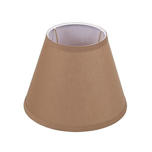 58883 Transitional Empire Shape Uno Construction Lamp Shade in Chocolate