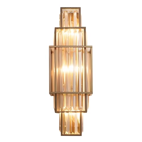 Gold Elegant Crystal Wall Sconce 3