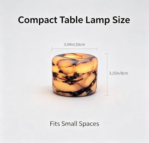 Natural Marble Lamp Cordless Touch Control Night Light 3