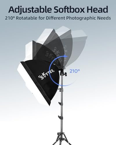 Softbox Lighting Kit 16x16in Soft Box 1Pack Upgrade 135W 2700