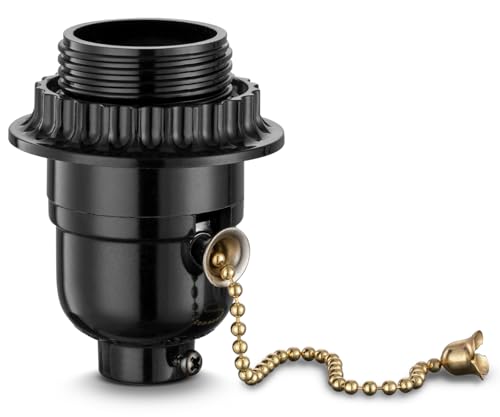 Pull Chain Light Bulb Socket With Shade Ring