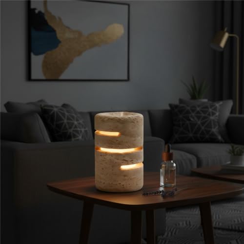 Marble Lamp Modern Pat Lamp Travertine Table Stone lamp Type