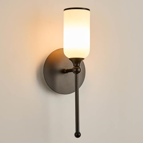 vntage Alabaster Wall Sconce