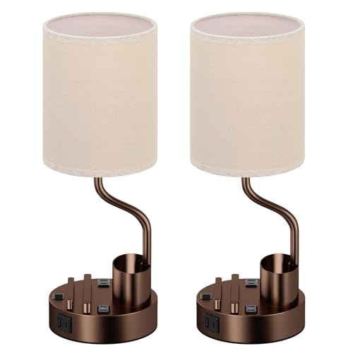 Bedside Lamps for Bedroom Set of 2 (2 Count)